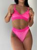 SET TOP AND BOTTOM, collection PEACH, Velvet, Pink, L