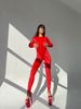 JUMPSUIT, collection PEACH, Velve, Red, L