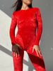 JUMPSUIT, collection PEACH, Velve, Red, L