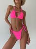 SWIMSUIT with straps, collection CURLY, Сrinkle Pink, L