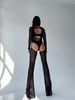 JUMPSUIT, collection SHADOW, Mesh, Black, L