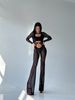 JUMPSUIT, collection SHADOW, Mesh, Black, L