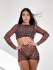 SET TOP AND SHORTS, collection LEO, Mesh, Leo, XS