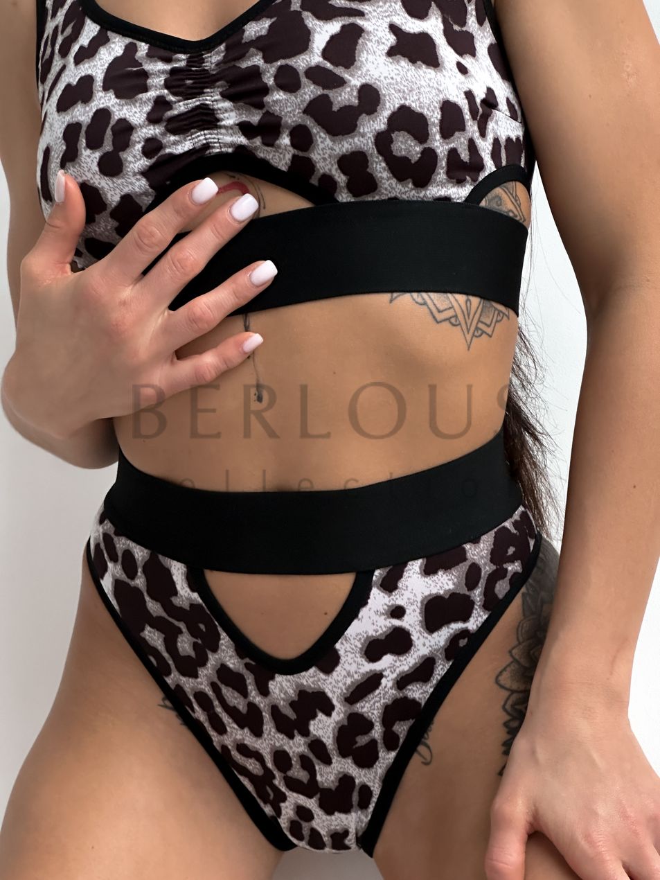 DELTA SET TOP AND PANTIES, collection LEO, Lycra, Leo, L