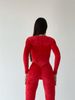 JUMPSUIT, collection PEACH, Velve, Red, L