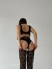 STOCKINGS, collection LACE, guipure Black, L