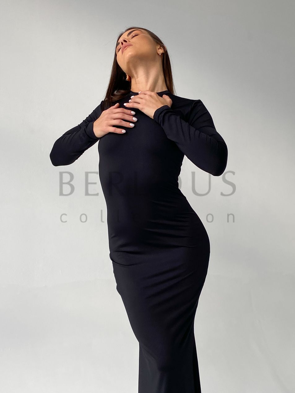 DRESS, collection SOFT, Resilient fabric, Black, XS