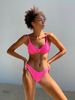 Thin straps SET, collection CURLY, Сrinkle Pink, L